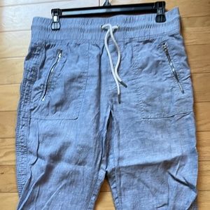 Women's Athleta Cabo Linen Jogger Chambray Size 6